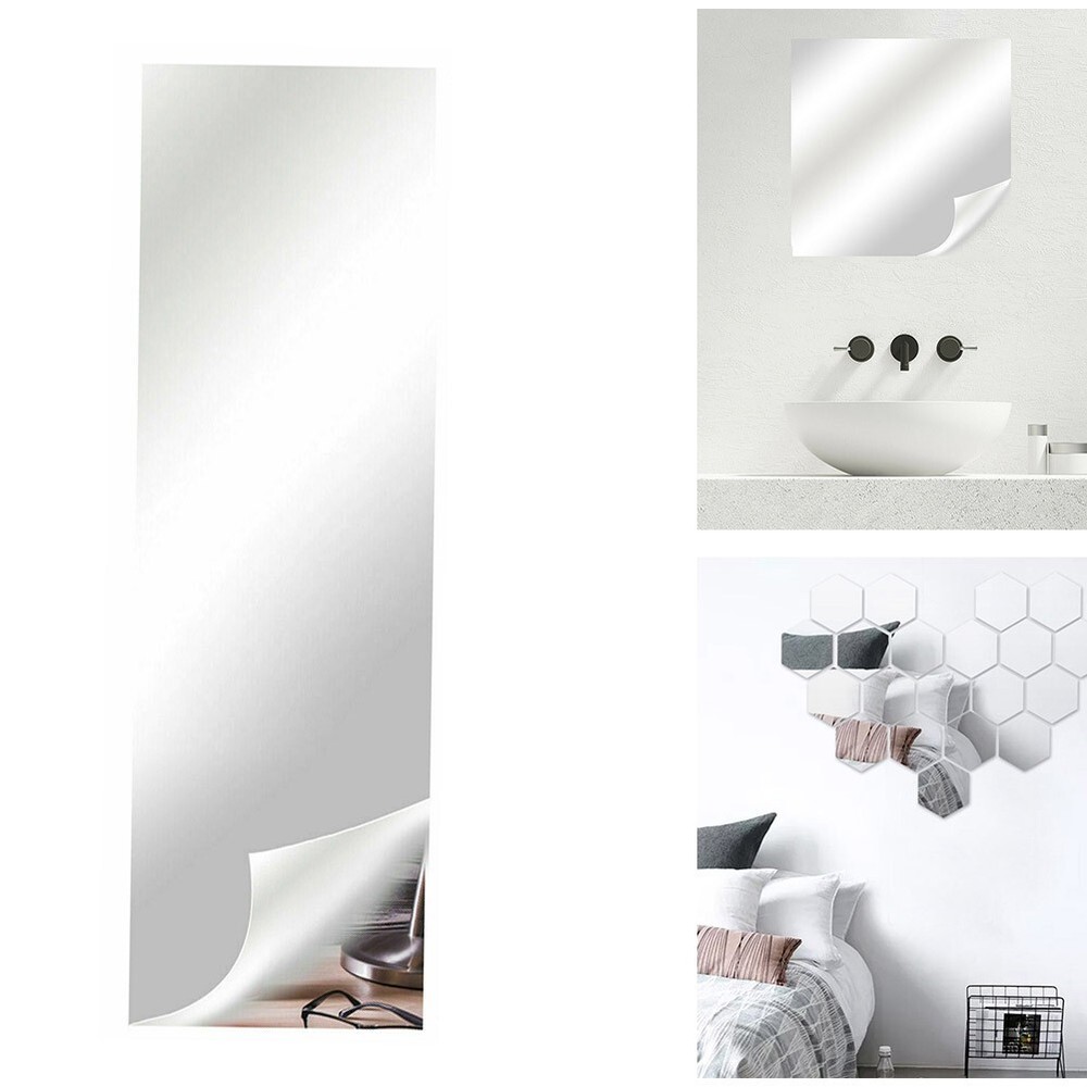 Easy to Use Mirror Wall Sticker for TV Background Bathroom Bedroom