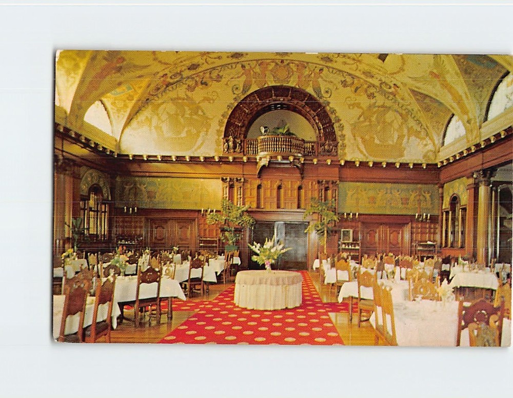 Postcard Dining Room Ponce de Leon Hotel St. Augustine Florida USA