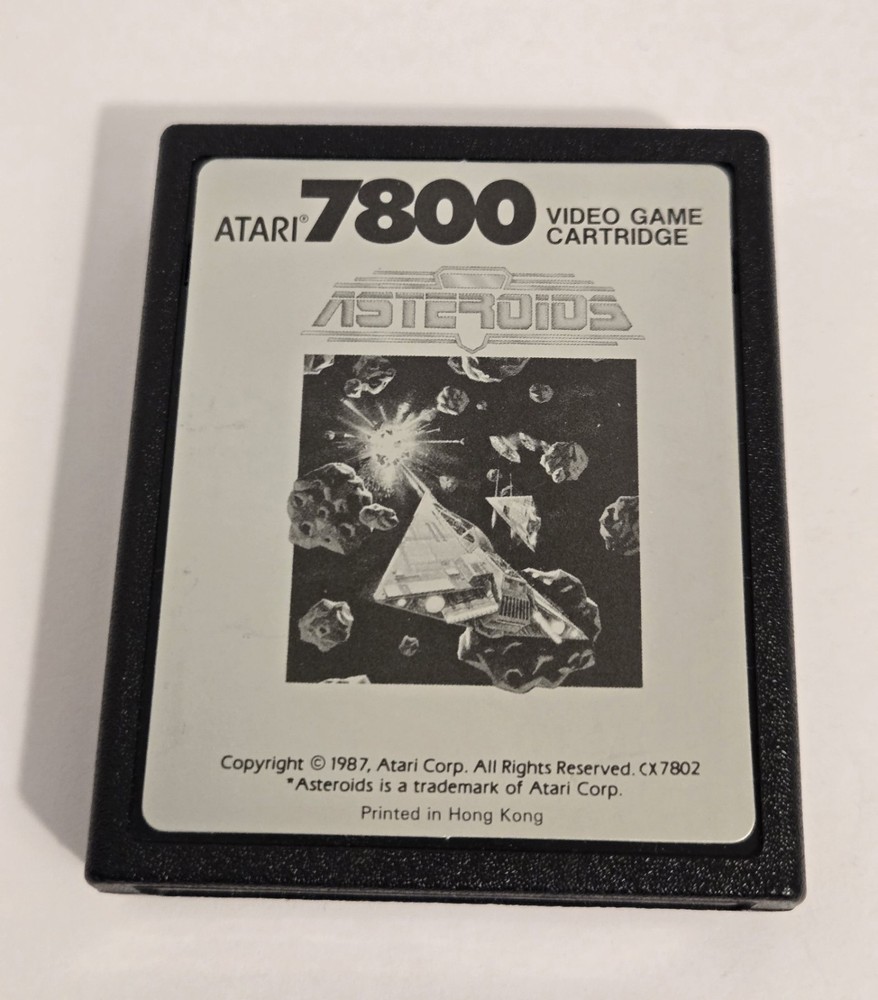 Atari Asteroids Atari 7800 ProSystem 1988 Video Game Cartridge