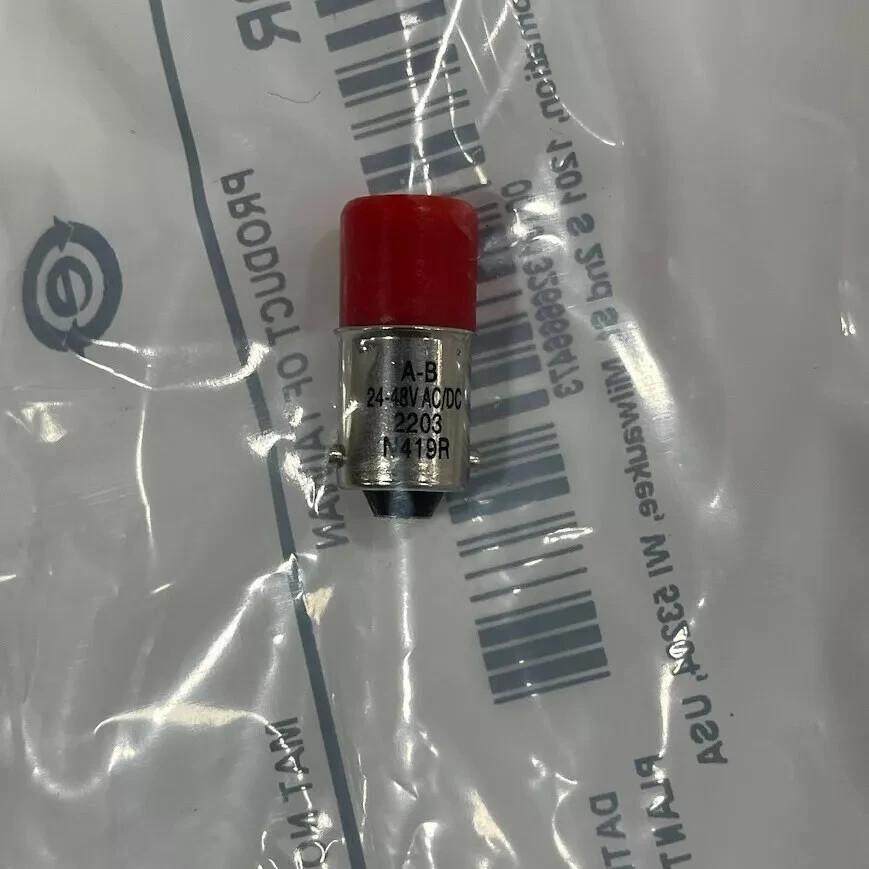 Allen Bradley 800T-N419R Red LED Bulb 24-48V AC/DC Replacement
