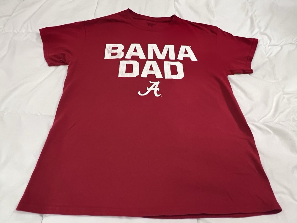 BAMA Dad University of Alabama Mens Medium Red short sleeve t shirt  Tee