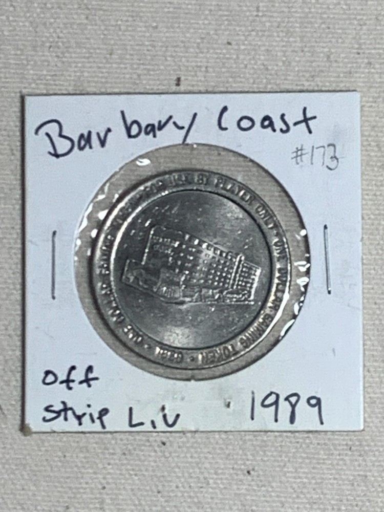 $1 Barbary Coast Hotel and Casino, Las Vegas NV Gaming Token 1989