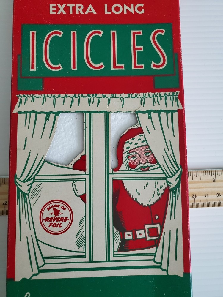 Vintage 1950’s Tinsel Brite Star Box Christmas Decor 15.5” long x 4 ¾” wide