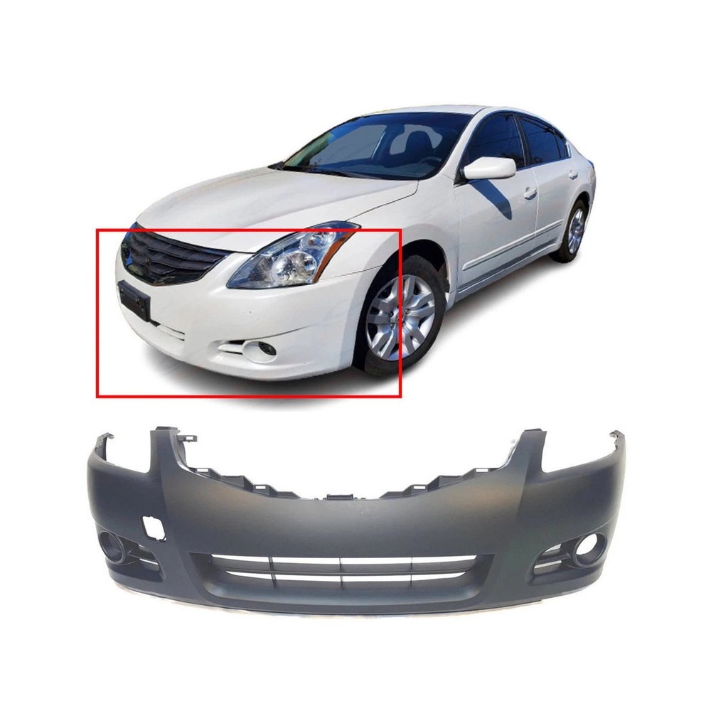 NEW - Primered Front Bumper Cover Fascia for 2010 2011 2012 Nissan Altima Sedan