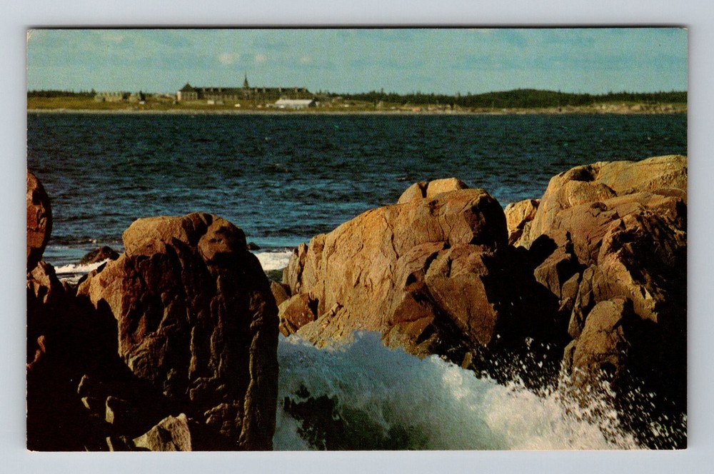 Canada- Nova Scotia Fortress Of Louisbourg Harbour Old Postal Vintage Postcard
