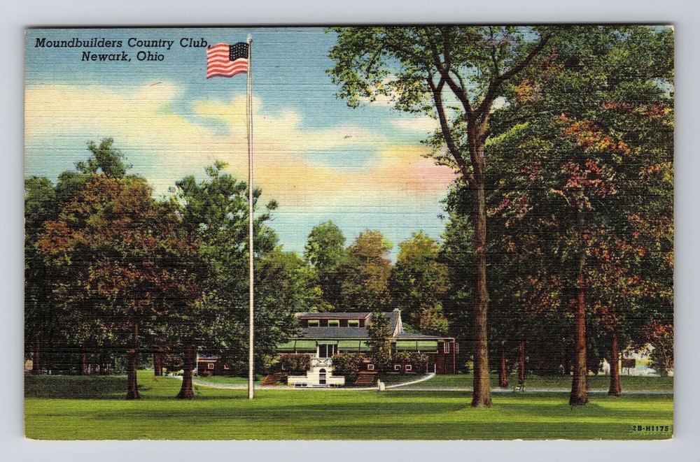 Newark OH-Ohio, Moundbuilders Country Club, Vintage Postcard