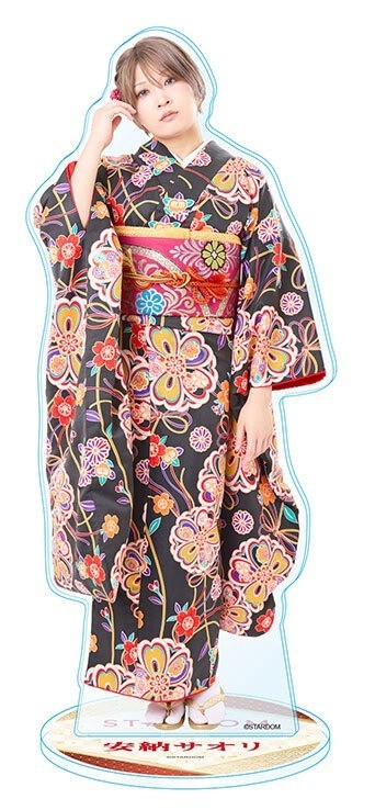 Stardom Saori Anou  Big Acrylic Stand Furisode New Year Kimono 2026 Rare