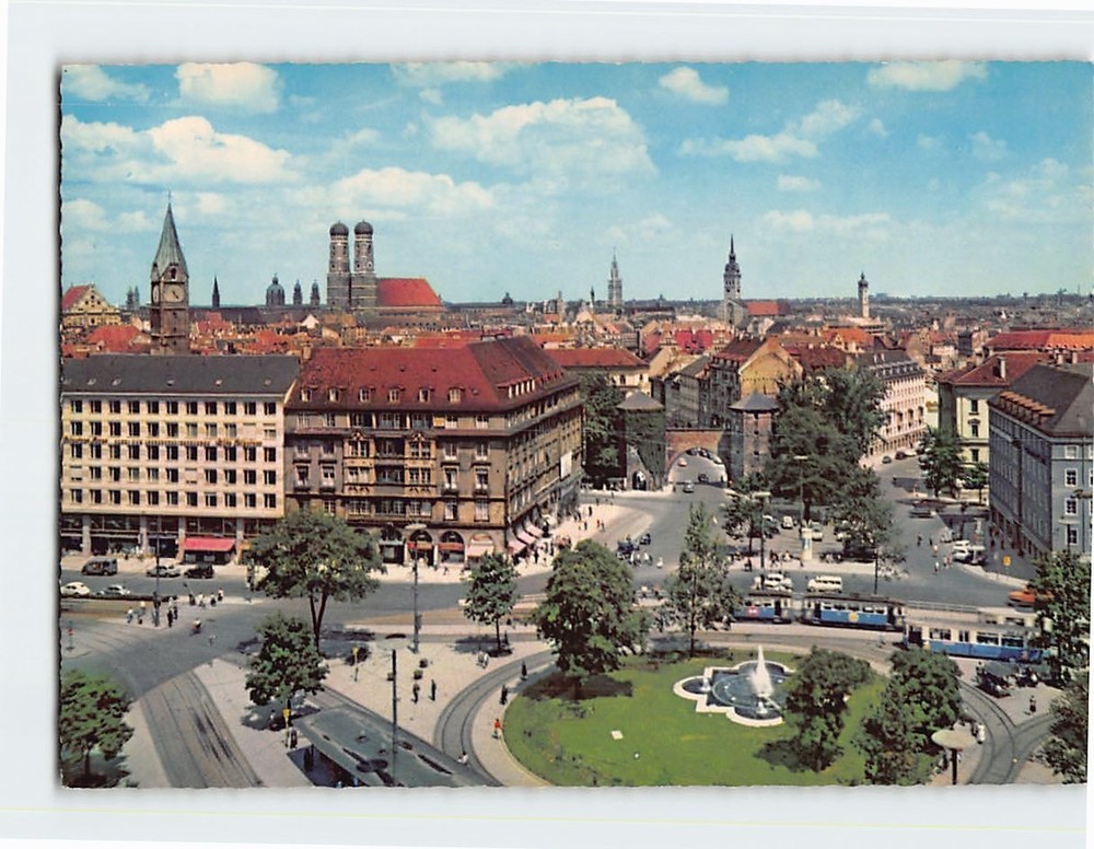 Postcard Sendlinger Torplatz Munich Germany