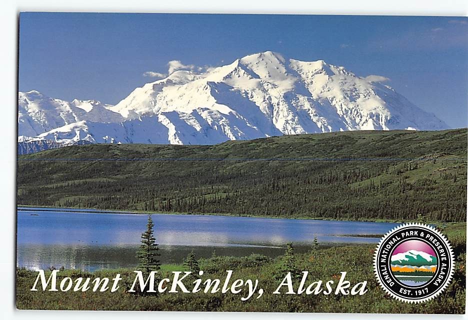 Postcard Mount McKinley Alaska USA