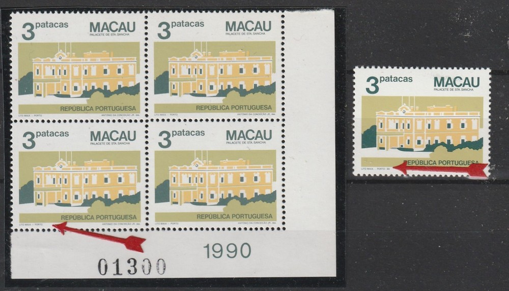 Portugal - Macao/Macau Reprint Nice Block of 4 MNH