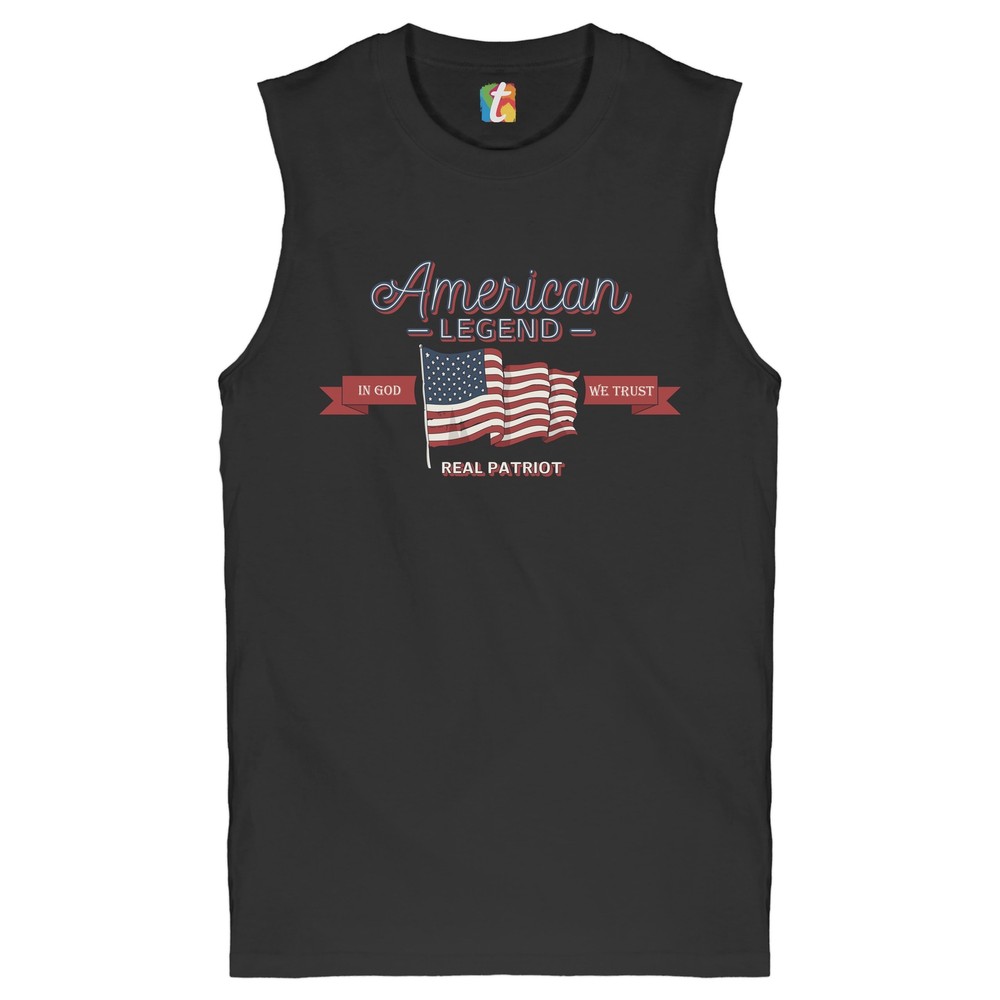 Camisa muscular American Legend Real Patriot In God We Trust 4th of July para hombre