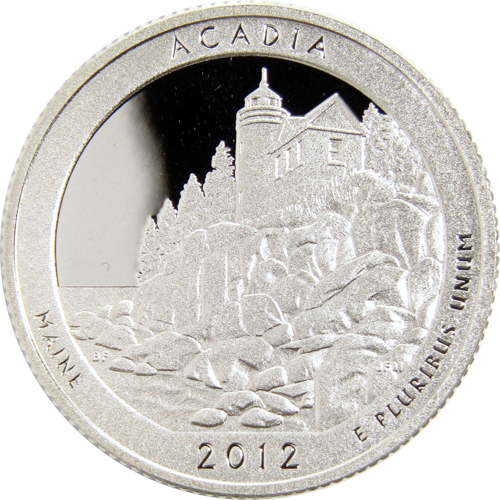2012 S Acadia National Park Silver Proof Quarter 25c Coin-image