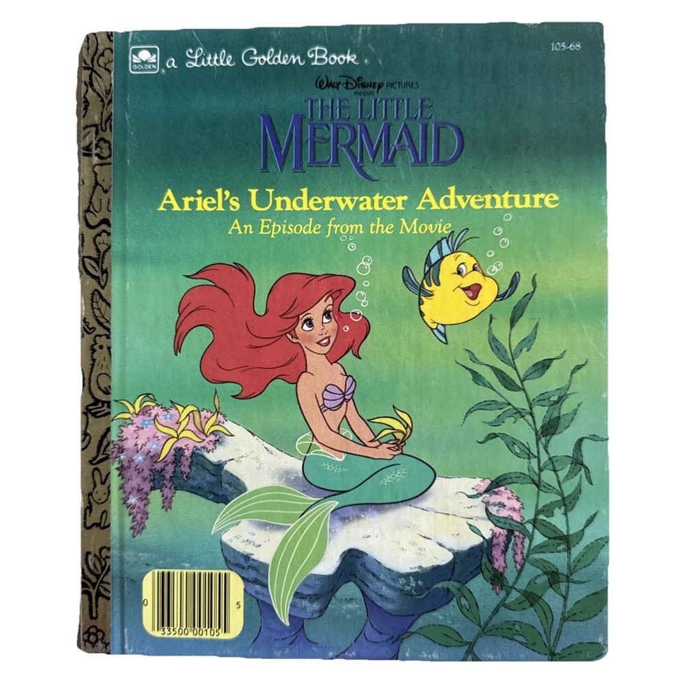 Disney's THE LITTLE MERMAID Ariels Underwater Adventure Little Golden Book 1989