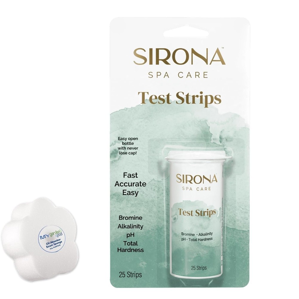 Sirona Test Strips – 82111 – Chlorine & Bromine Spa Water Testing Kit – Fast...