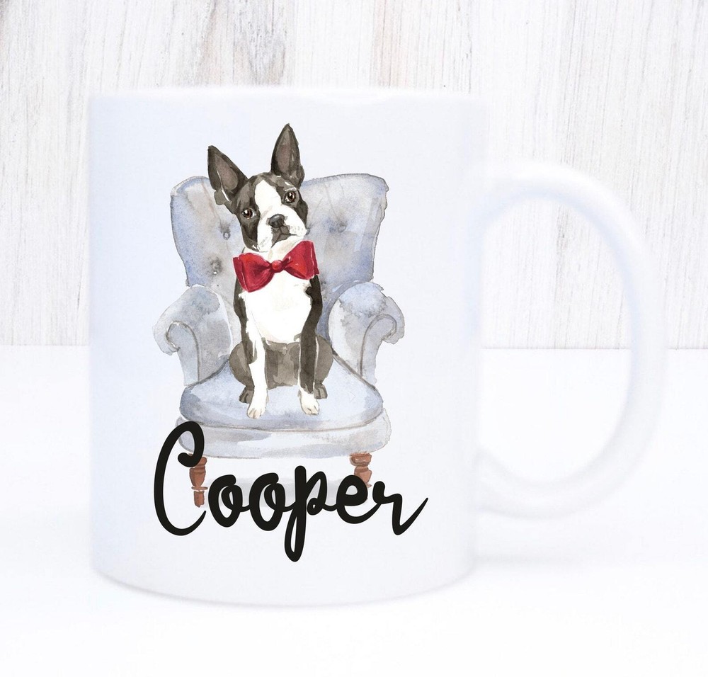 Custom Personalized Boston Terrier Mug - Unique Gift Idea