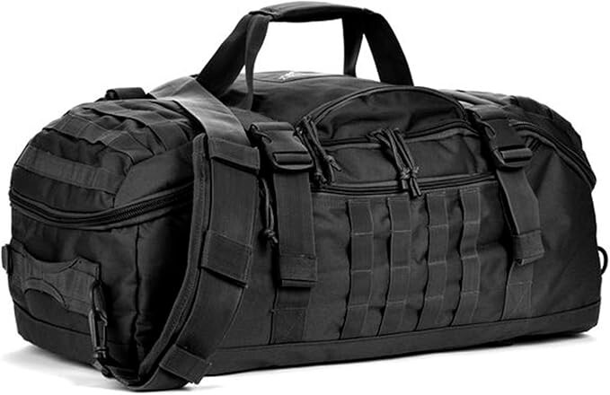 45L Large Duffle Bag, 3-in-1 Tactical Backpack MOLLE Pack for Sports, Gym, Ou...
