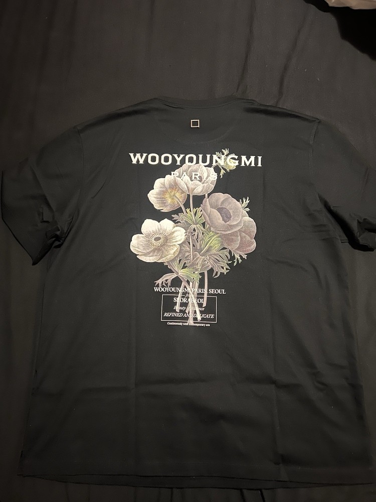 Wooyoungmi Paris Black T-shirt Size 52 XL Brand New 100% Authentic High Quality!