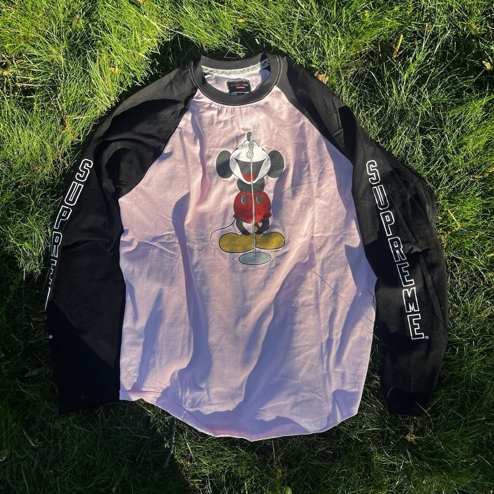 Supreme x Number (N)ine collab Mickey Mouse long sleeve