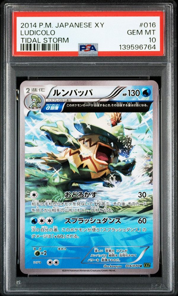 2014 Pokemon Ludicolo Tidal Storm Jp Xy Tidal Storm #016 Psa 10RCH IS ACCEPTING CONSIGNMENTS! UP TO 95% PAYOUTS!