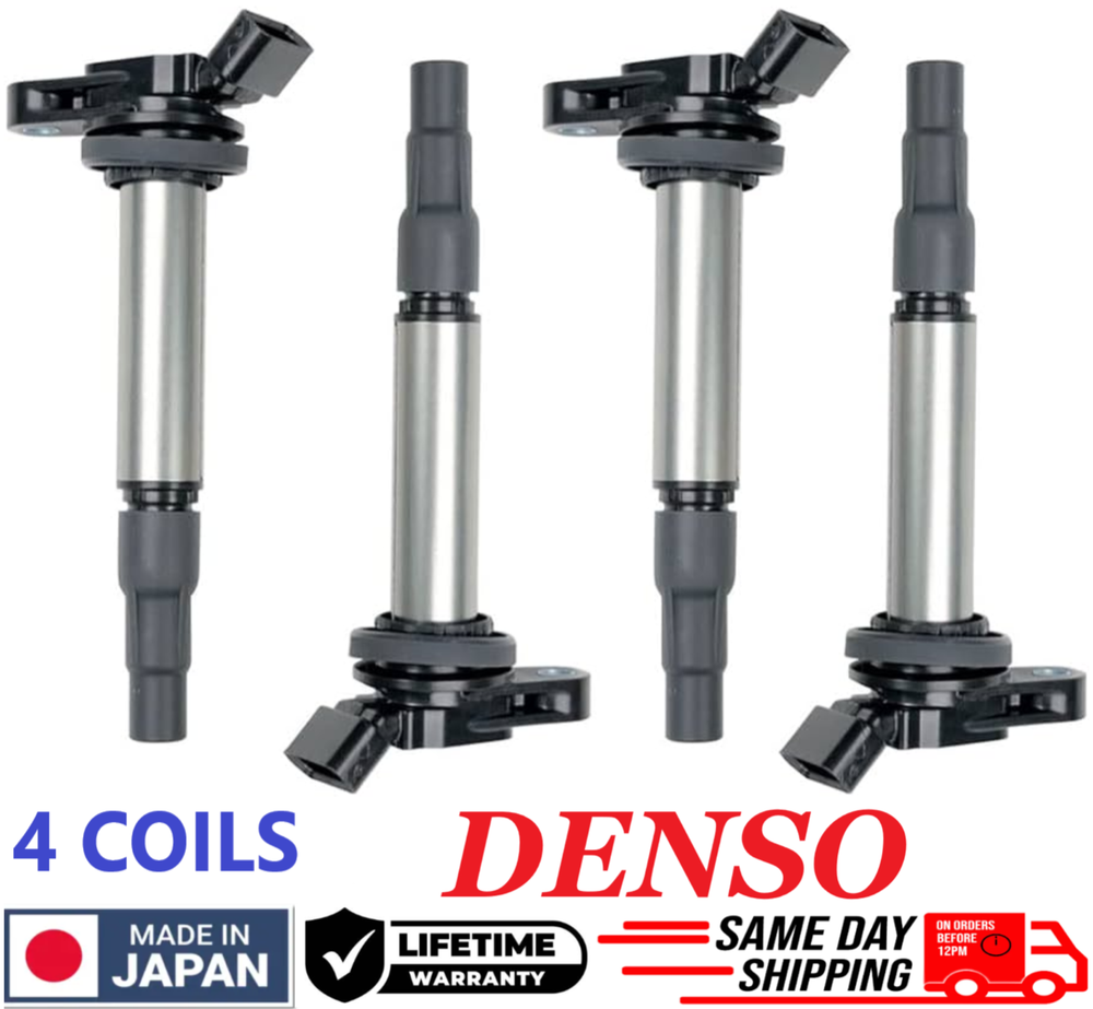 4 GENUINE Ignition Coils For 2008-2015 Toyota & Lexus 1.8L 2.4L I4, 90919-C2005