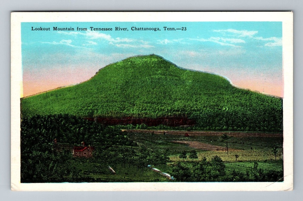 Chattanooga TN-Tennessee, Lookout Mountain, Tennessee River Vintage Postcard