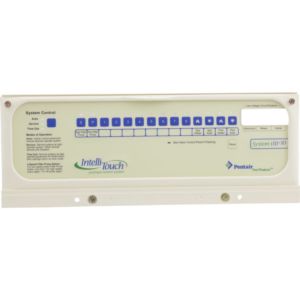 Pentair IntelliTouch i10-3D Control Panel Bezel Replacement