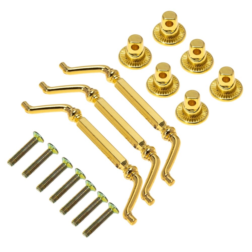 3 Pcs Retro Handle Cabinet Handles Vintage Hardware Black Dresser