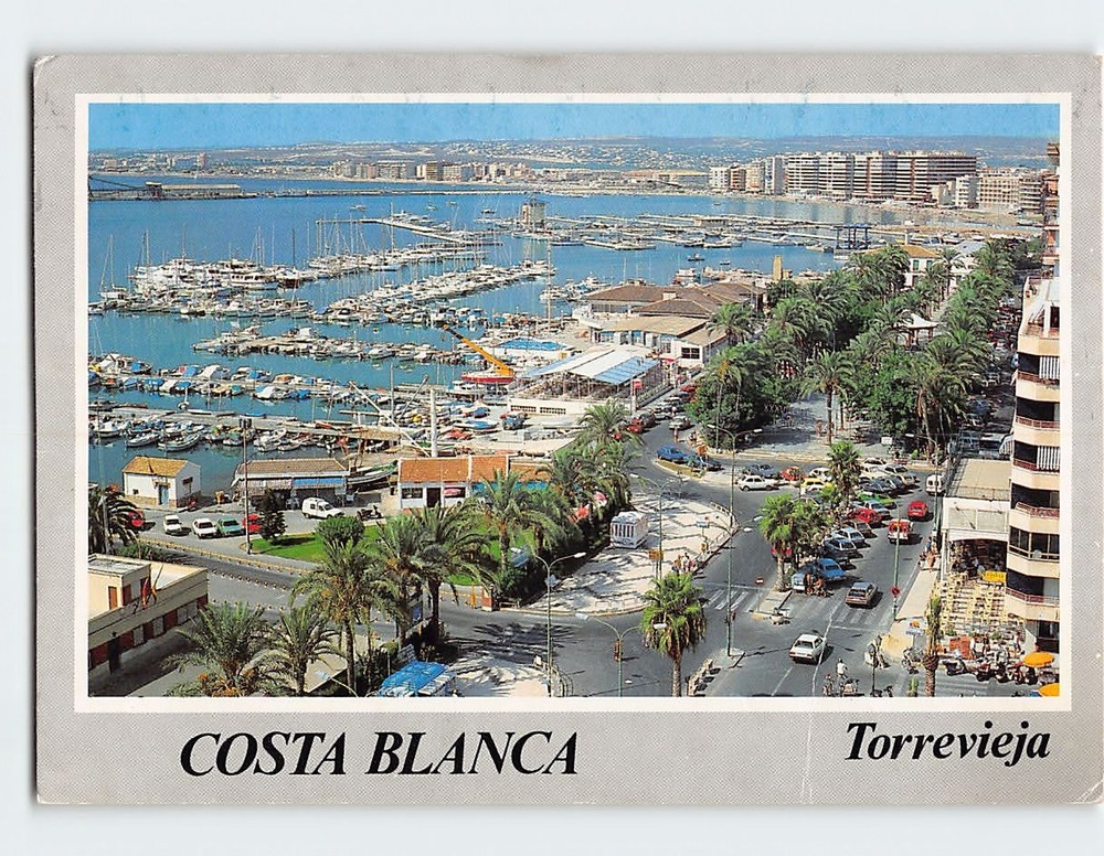 Postcard Aerial View Torre Vieja Costa Blanca Spain