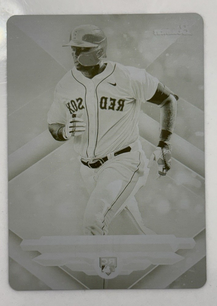 2023 Bowman Sterling BSR-18 Triston Casas Yellow Printing Plate 1/1 RC Red Sox