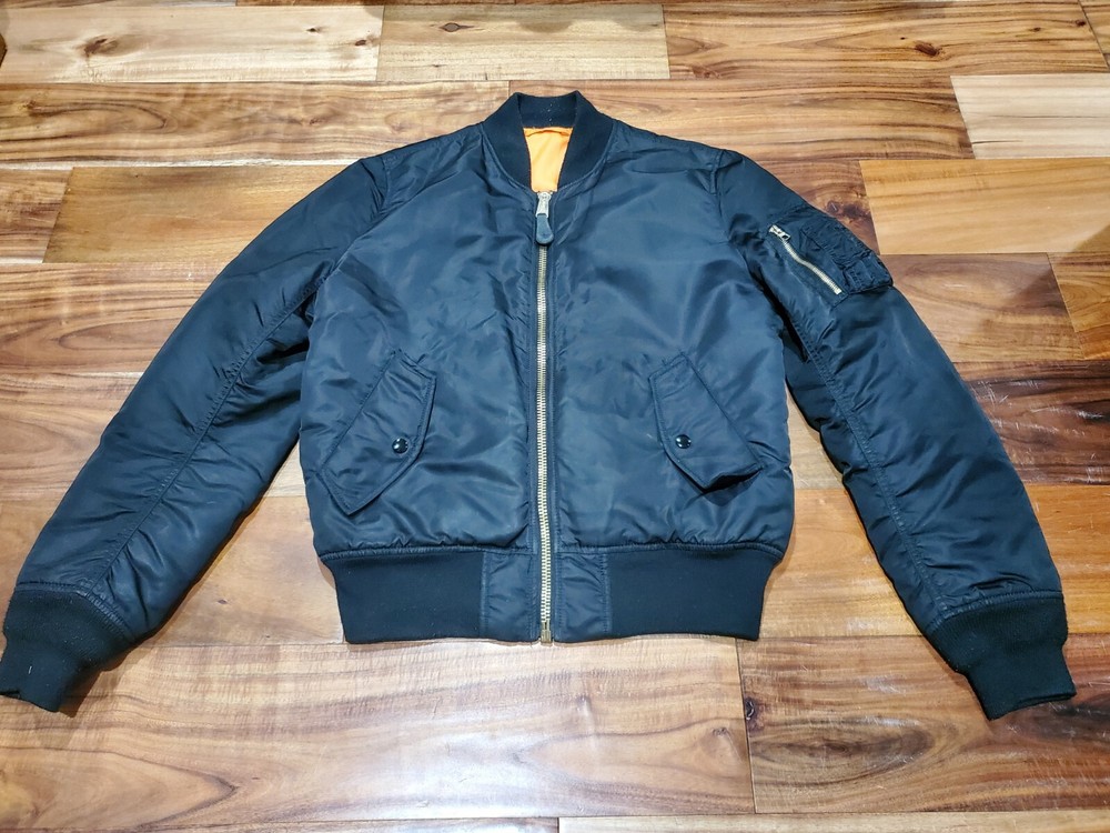 Alpha Inspected Flyers Bomber Jacket  Size Medium
