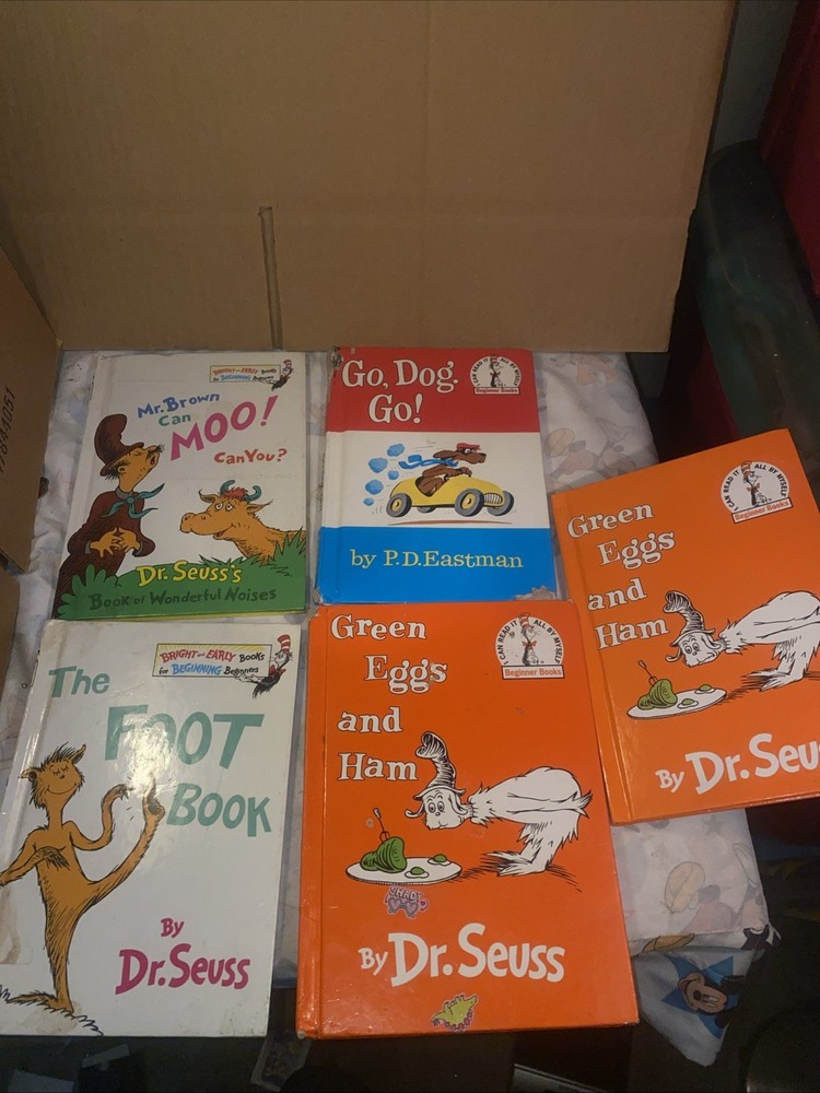 Vintage Set Of 5 Dr Seuss Books