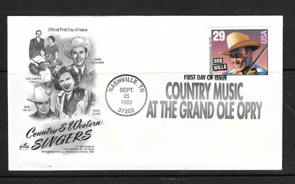 USA SC 2775-2778 Country Western Singers FDC Artcraft Cachet