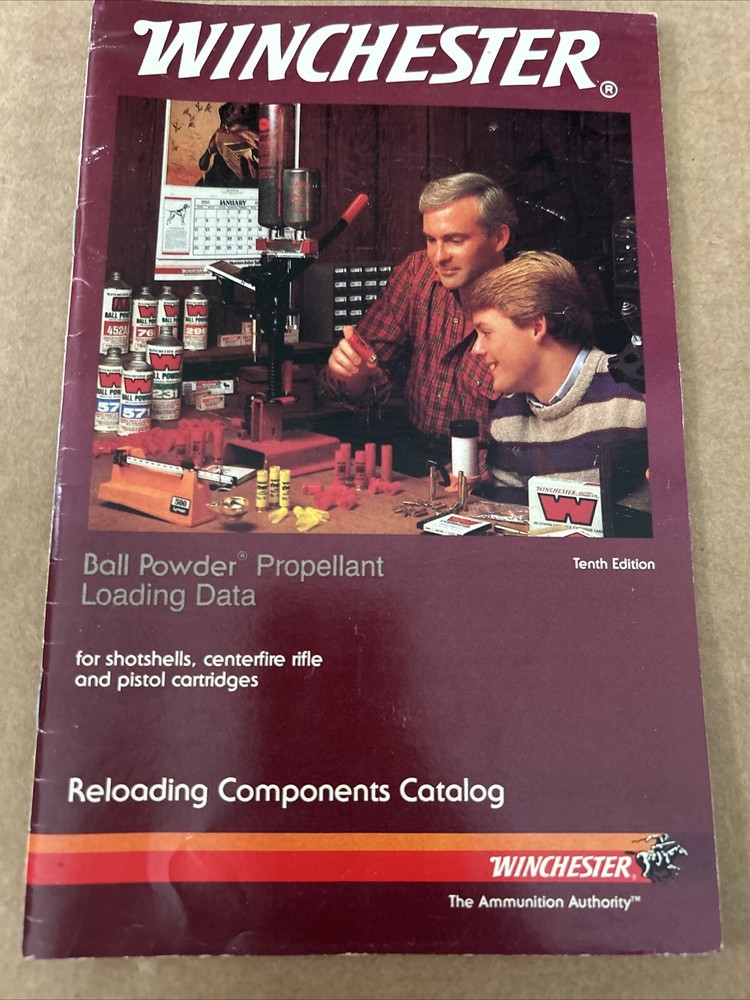1985 WINCHESTER BALL POWDER RELOADING MANUAL TENTH EDITION