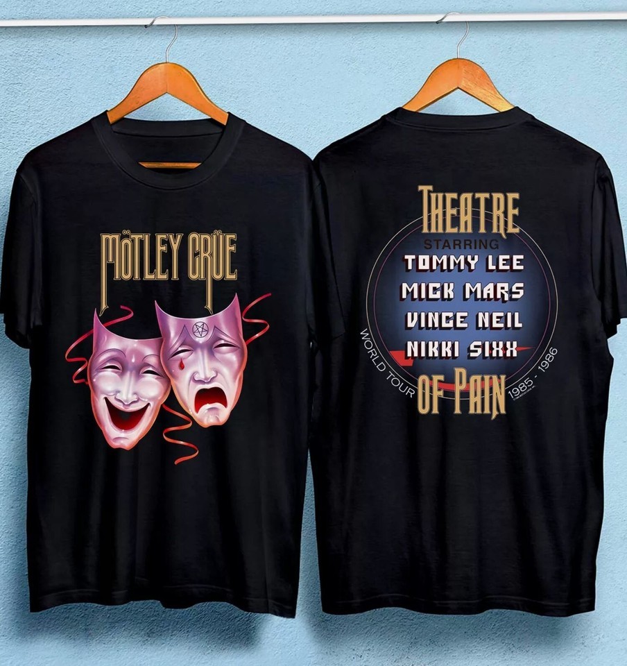 vintage 1985 Motley Crue Theatre of Pain World Tour Shirt