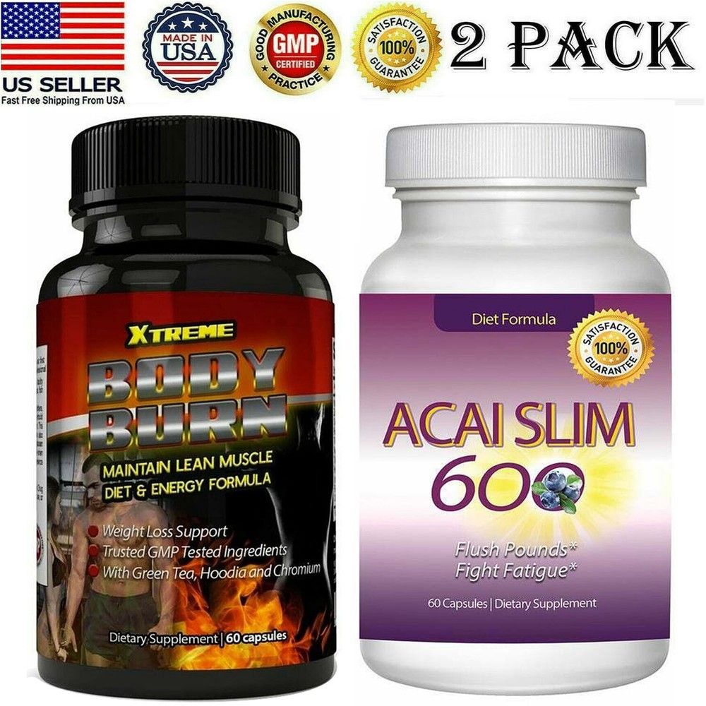 Xtreme Body Burn Lean Muscle Diet & Acai Berry Fat Burner Weight Loss Capsules