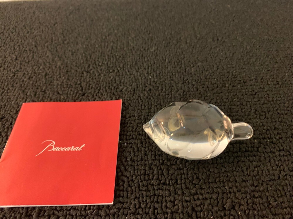 Clear Baccarat Crystal Turtle Model 5