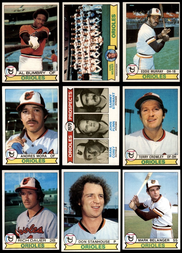 1979 Topps Baltimore Orioles Near Team Set 5.5 - EX+ 7219772 (16 / 28 cards)