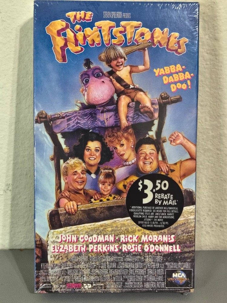 The Flintstones  Sealed MCA John Goodman  Vintage VHS