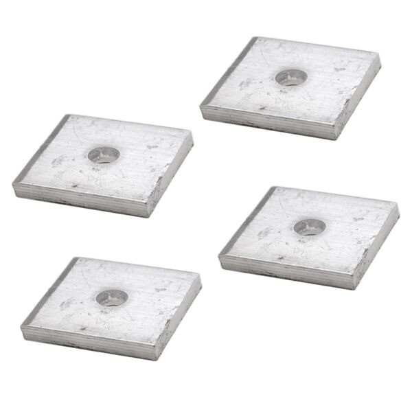Wellcraft Boat Backing Plates 033-1119 | 2 x 2 Inch Aluminum Set of 4