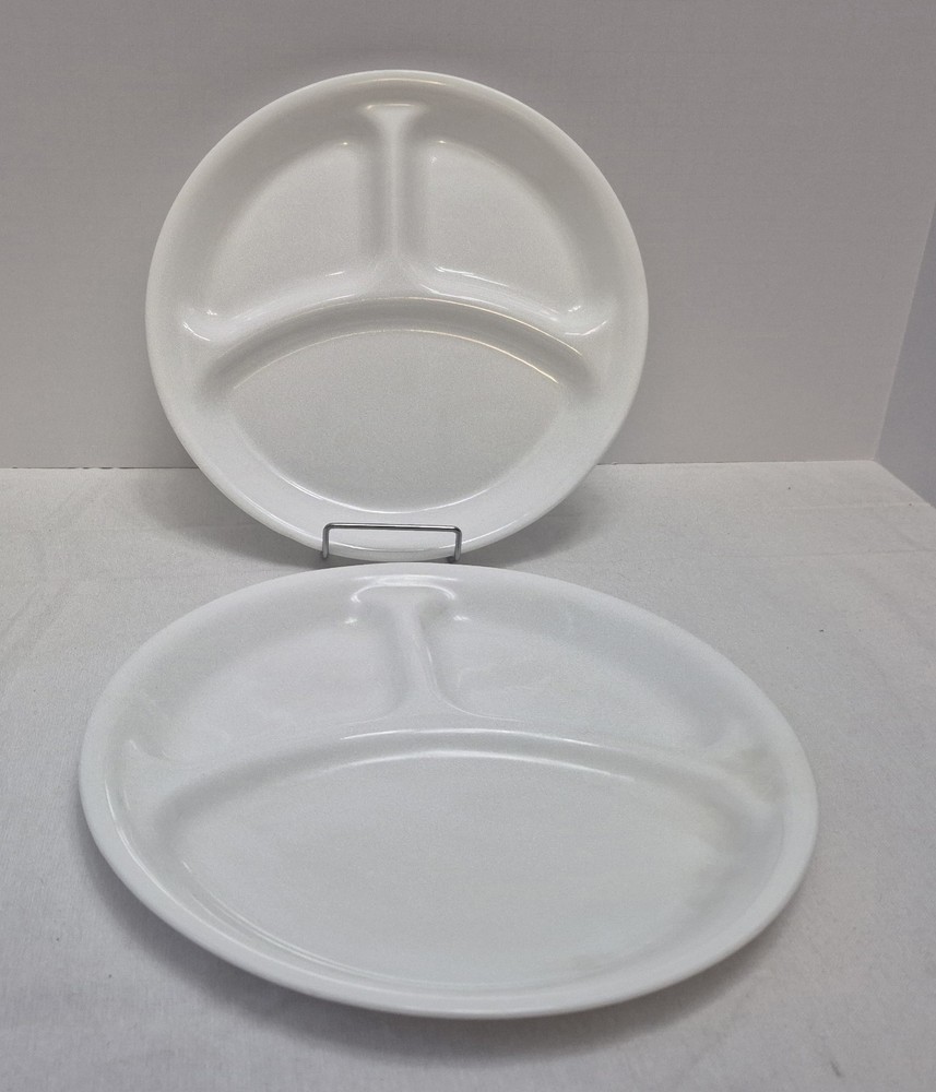 Corelle Winter Frost White Divided Dinner Plate 10.25