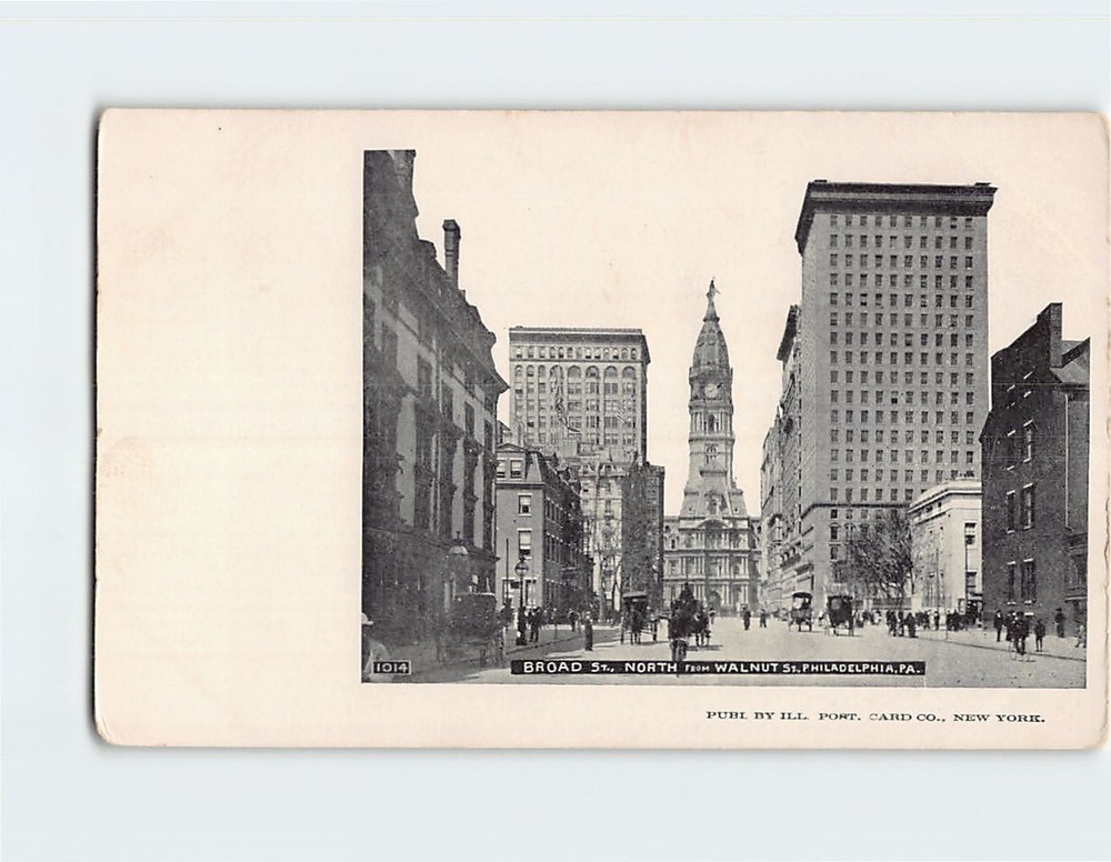 Postcard Broad Street Philadelphia Pennsylvania USA