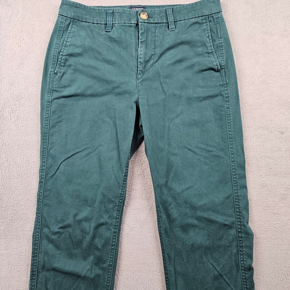 J. Crew High Rise Girlfriend Chino Pants Green Womens 2