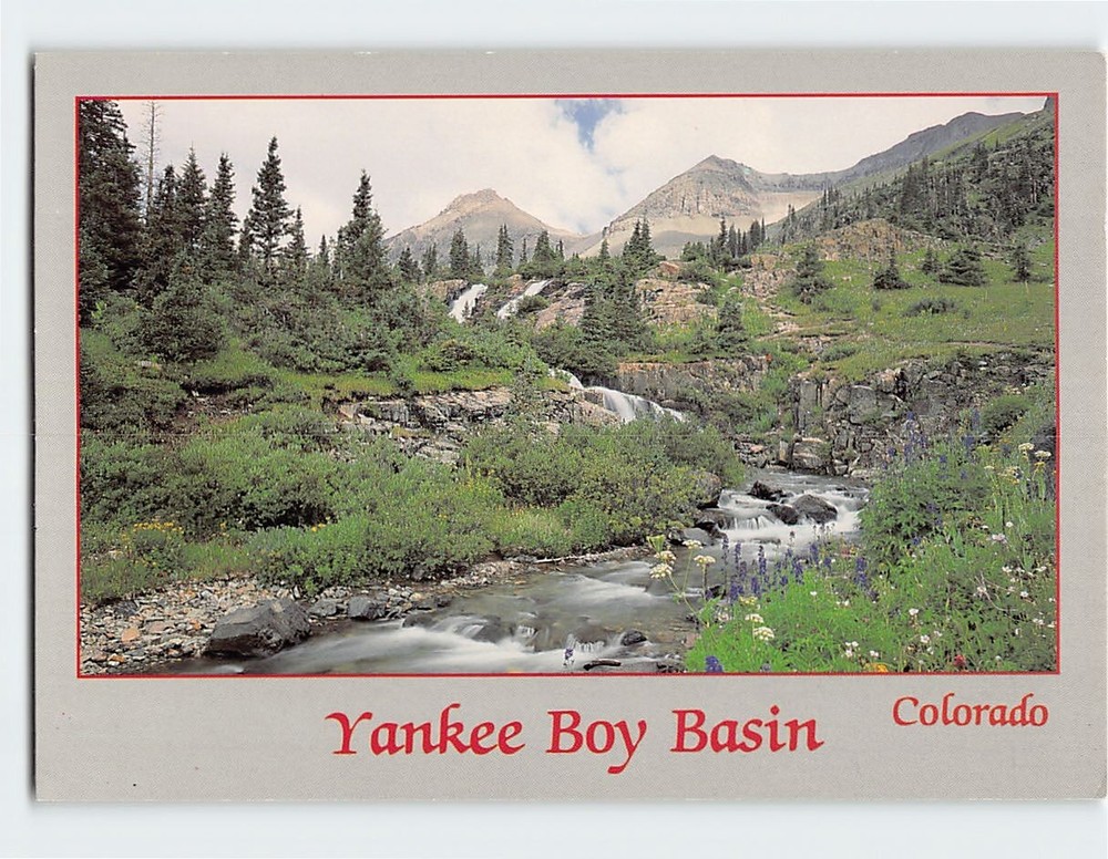 Postcard Yankee Boy Basin Colorado USA