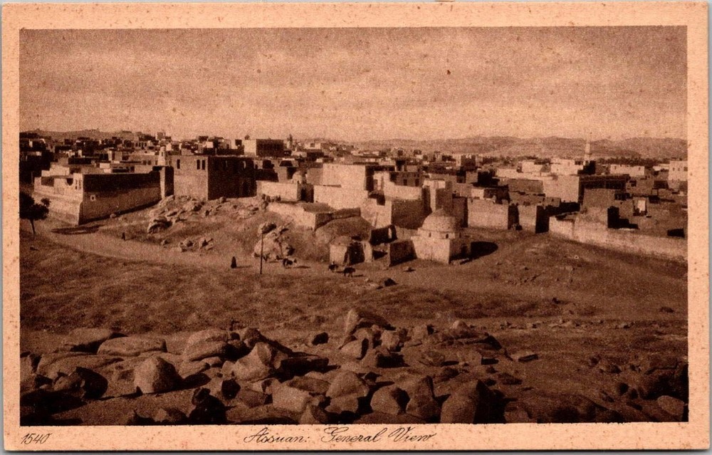 Aswan General View Egypt Cityscape Post Card