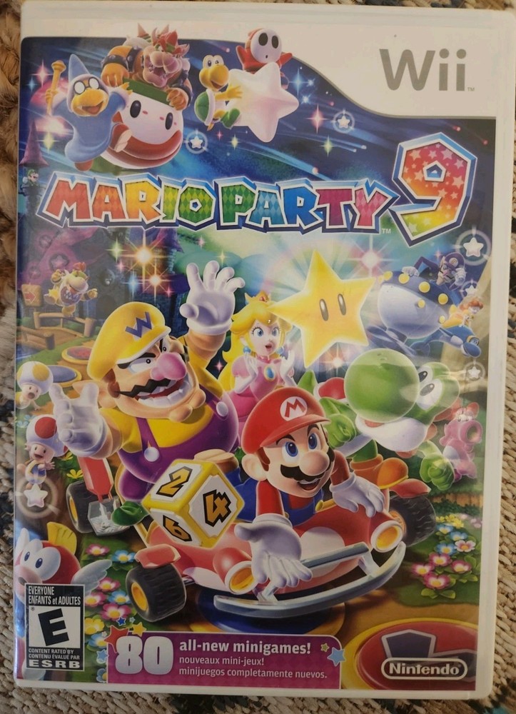 Mario Party 9 (Nintendo Wii, 2012) Manual And Disc Authentic Used Tested Works