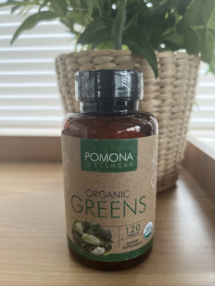 Pomona Wellness Organic Greens Superfood Supplement 120 Tablets Exp 3/25