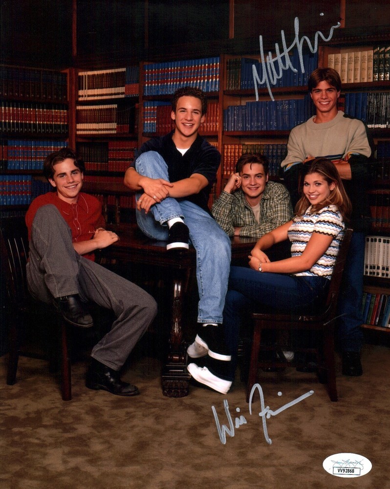 Boy Meets World 8x10 Signed Photo Friedle Lawrence JSA Certified Autograph