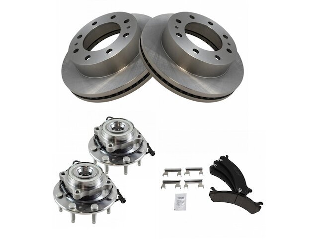 Front Brake Pad and Rotor and Wheel Hub Kit fits 18JMFD