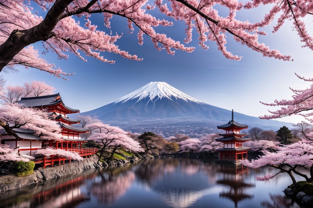 Digital Japan AI art wallpaper background desktop image photo 45