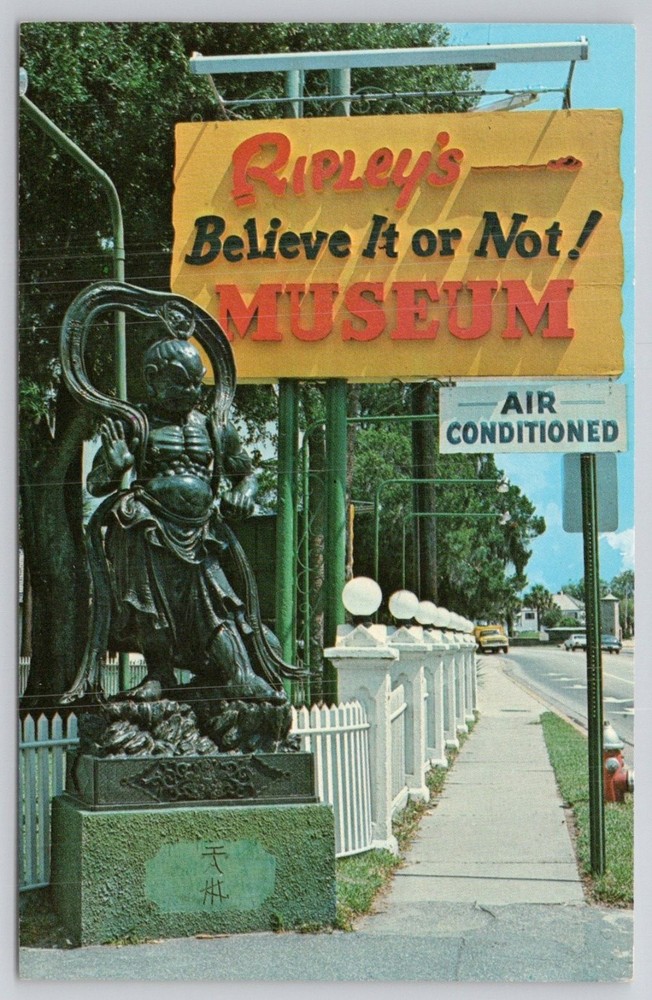 Ripley's Believe It or Not Museum St. Augustine Florida Chinese Statue Postcard